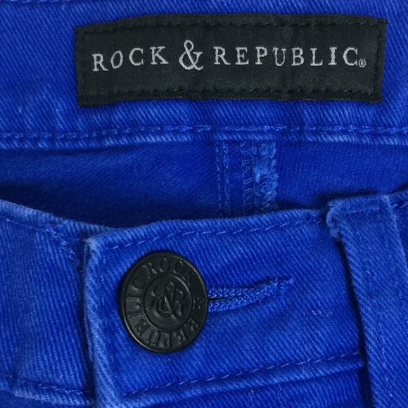 Rock & Republic Ladies Blue Skinny Jeans Sz 2 - Picture 8 of 8